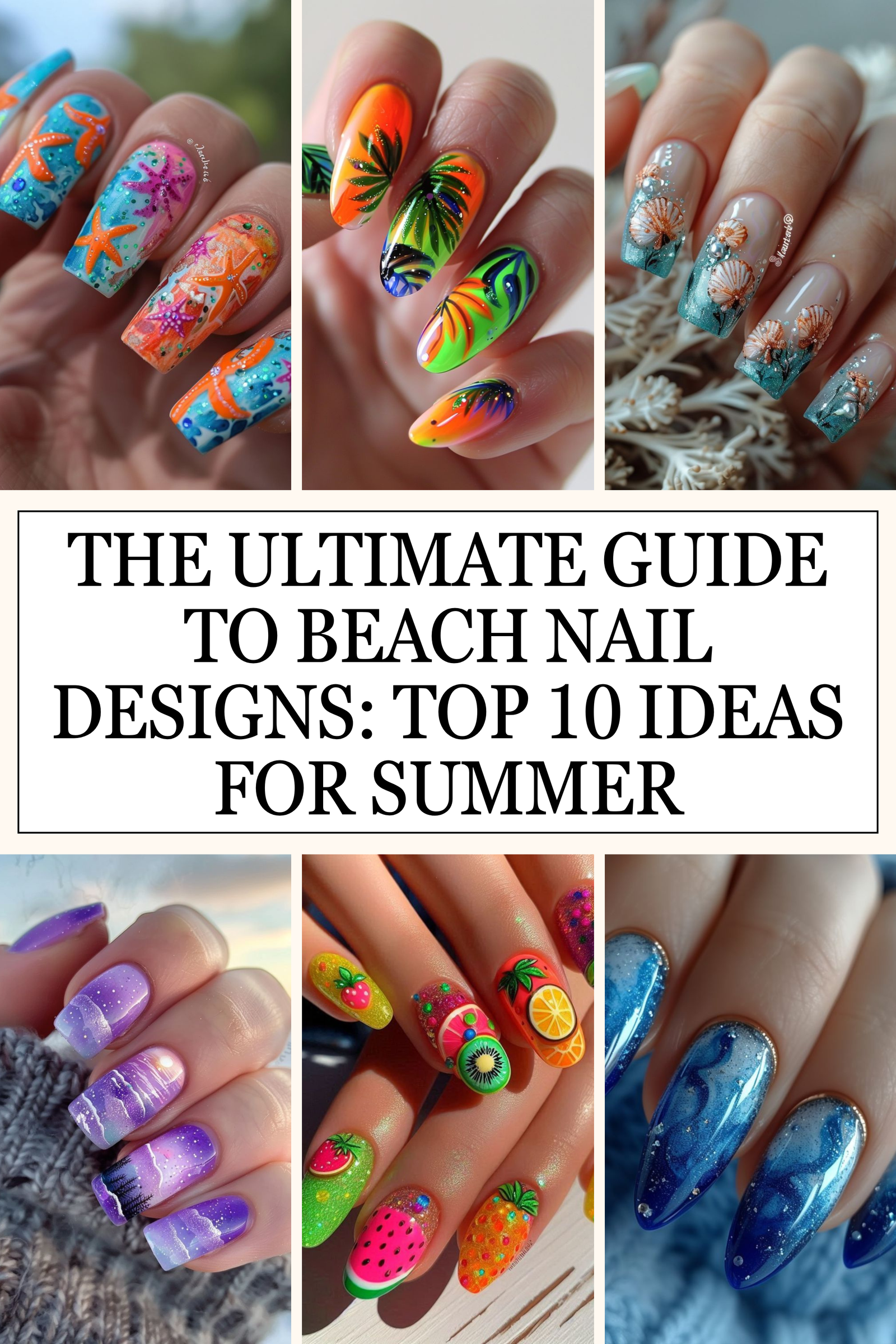 The Ultimate Guide to Beach Nail Designs: Top 10 Ideas for Summer