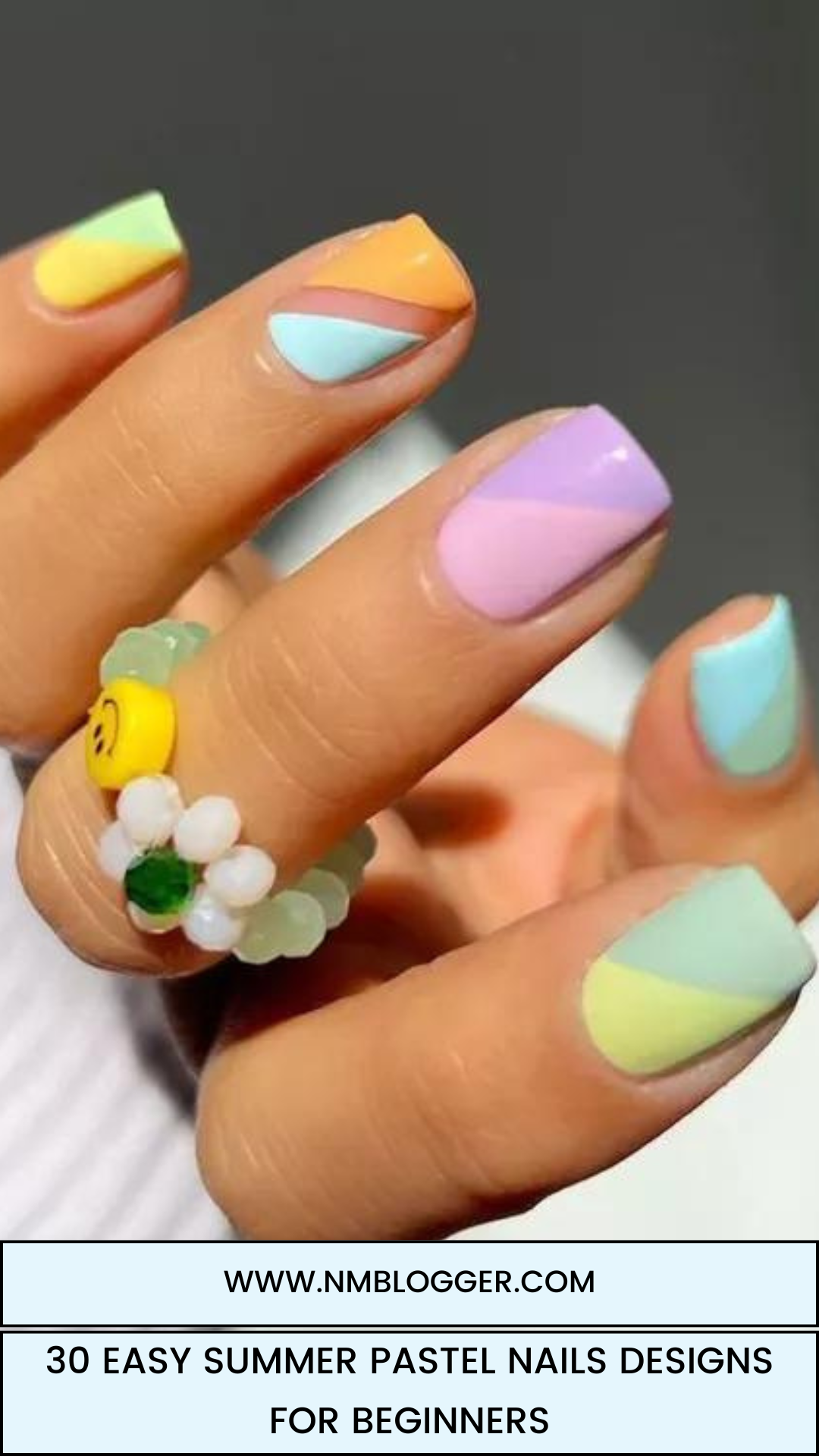 summer pastel nails design