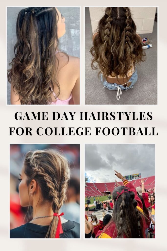 Game Day Hairstyles for College Football